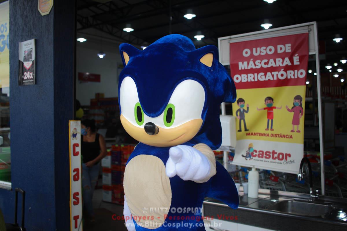 Hulk e Sonic Personagens Vivos Para Festas e Eventos.