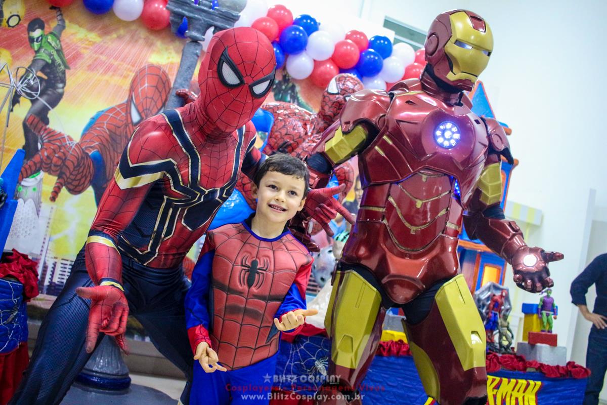 Personagem vivo Os Vingadores para festas