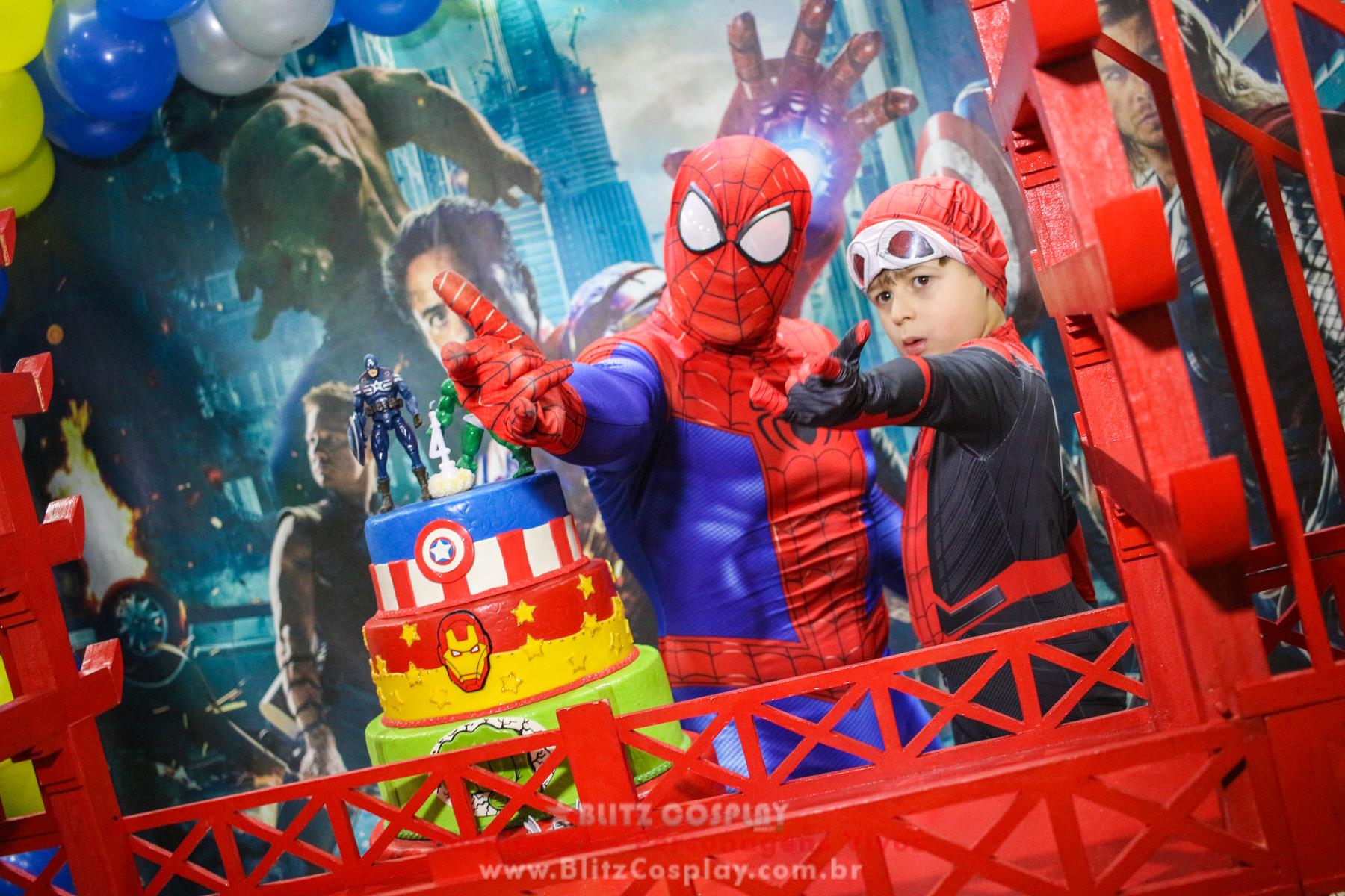 Homem Aranha Personagem Vivo Para Festas.