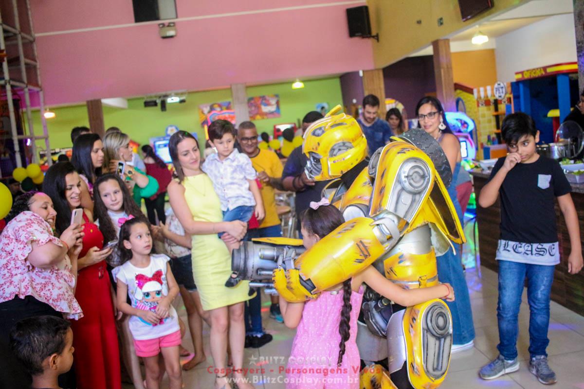 Bumblebee Personagem Vivo Para Festas.