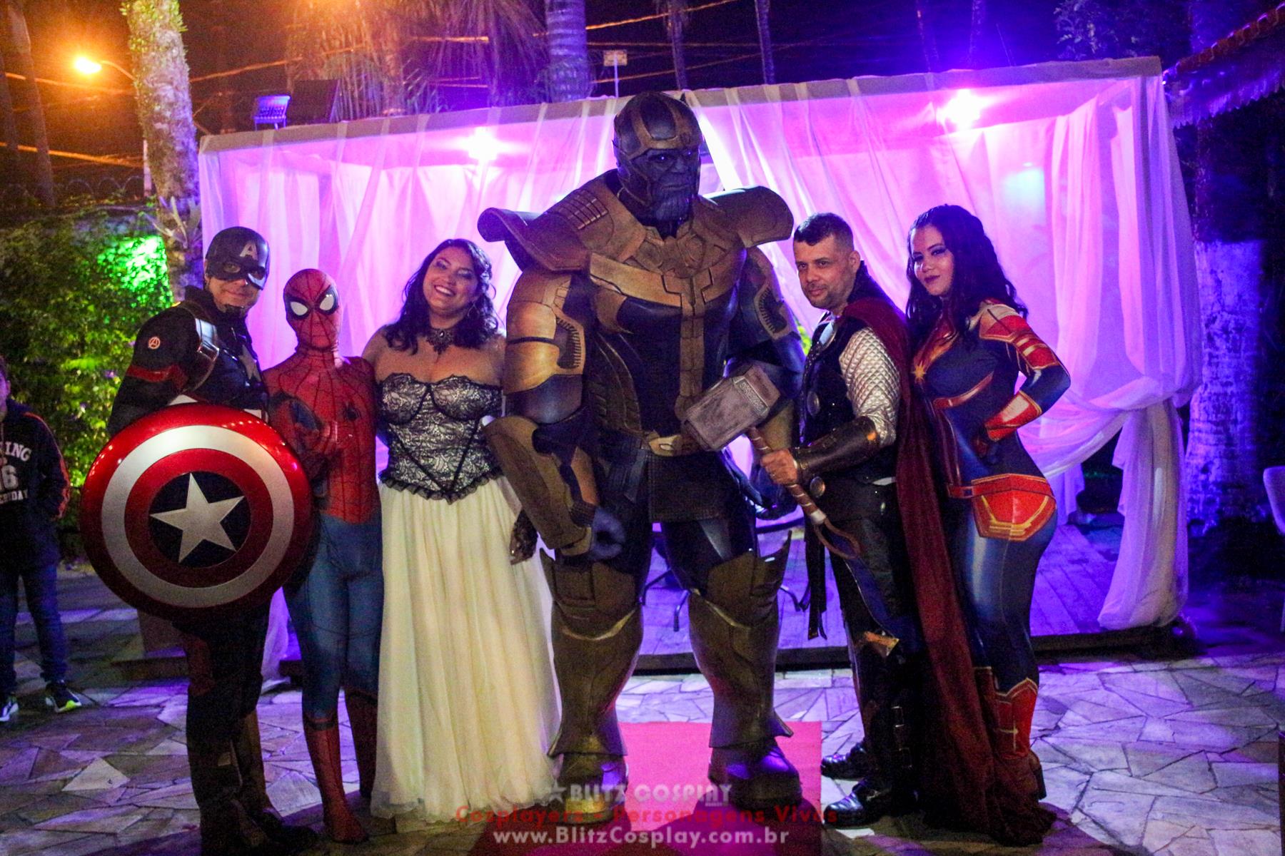 Os Vingadores Personagens Vivos Para Festas.