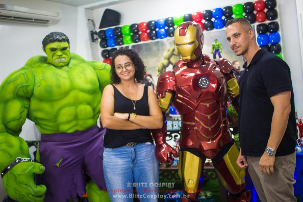 Personagem vivo Homem de ferro