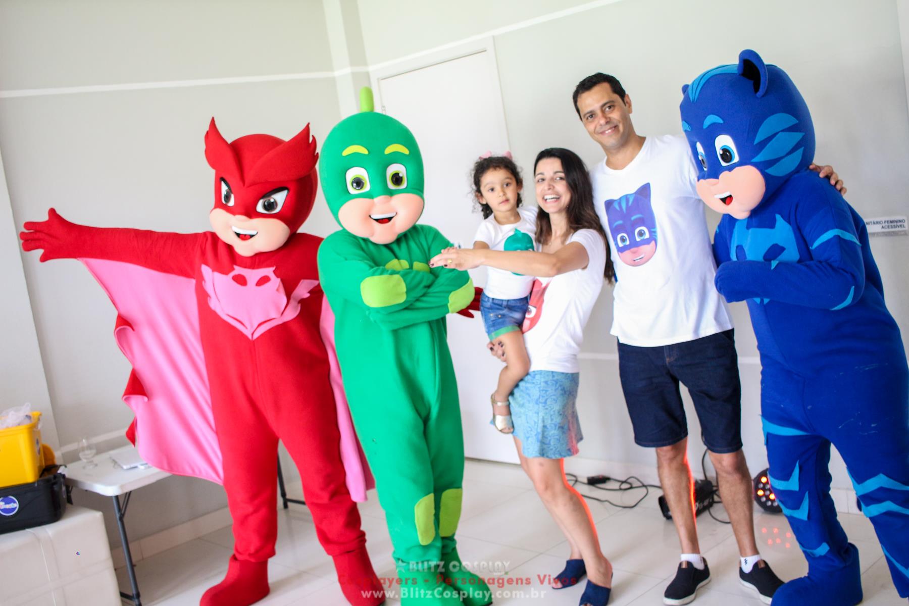 PJmask personagens vivos para eventos e festas