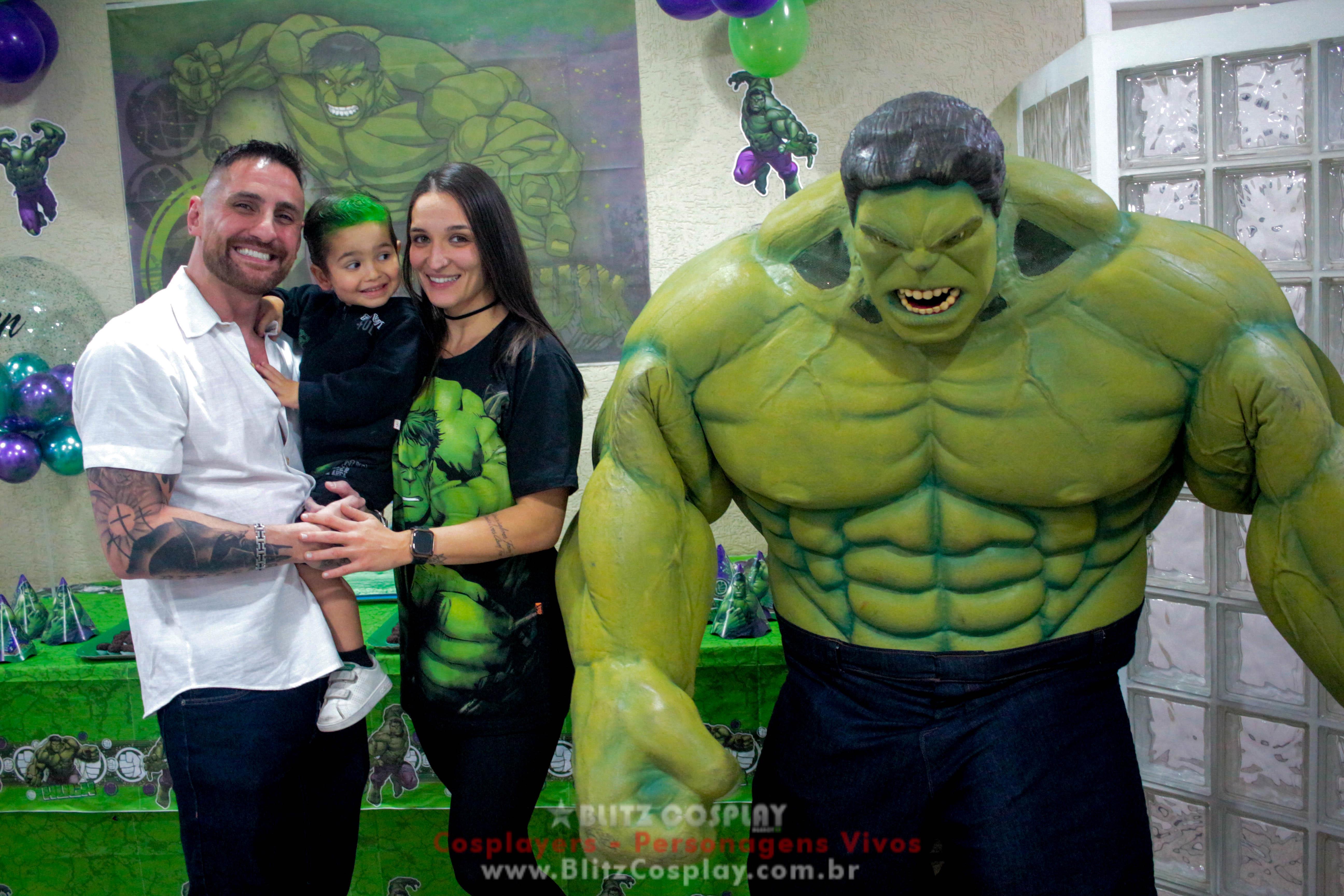 Hulk Personagem Vivo Para Festas e Eventos.