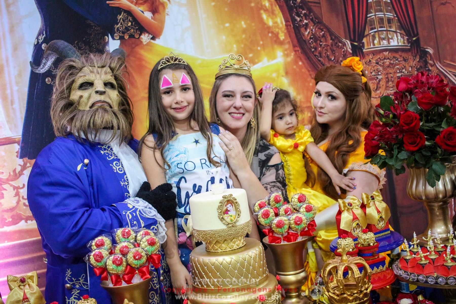A Bela e a Fera Personagens Vivos Para Festas.