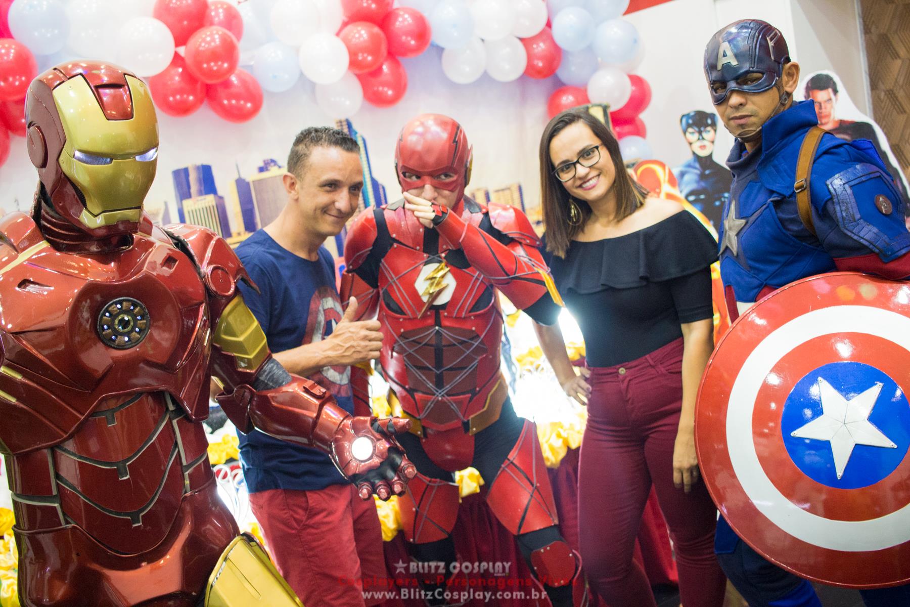 Capitão America Personagem vivo para