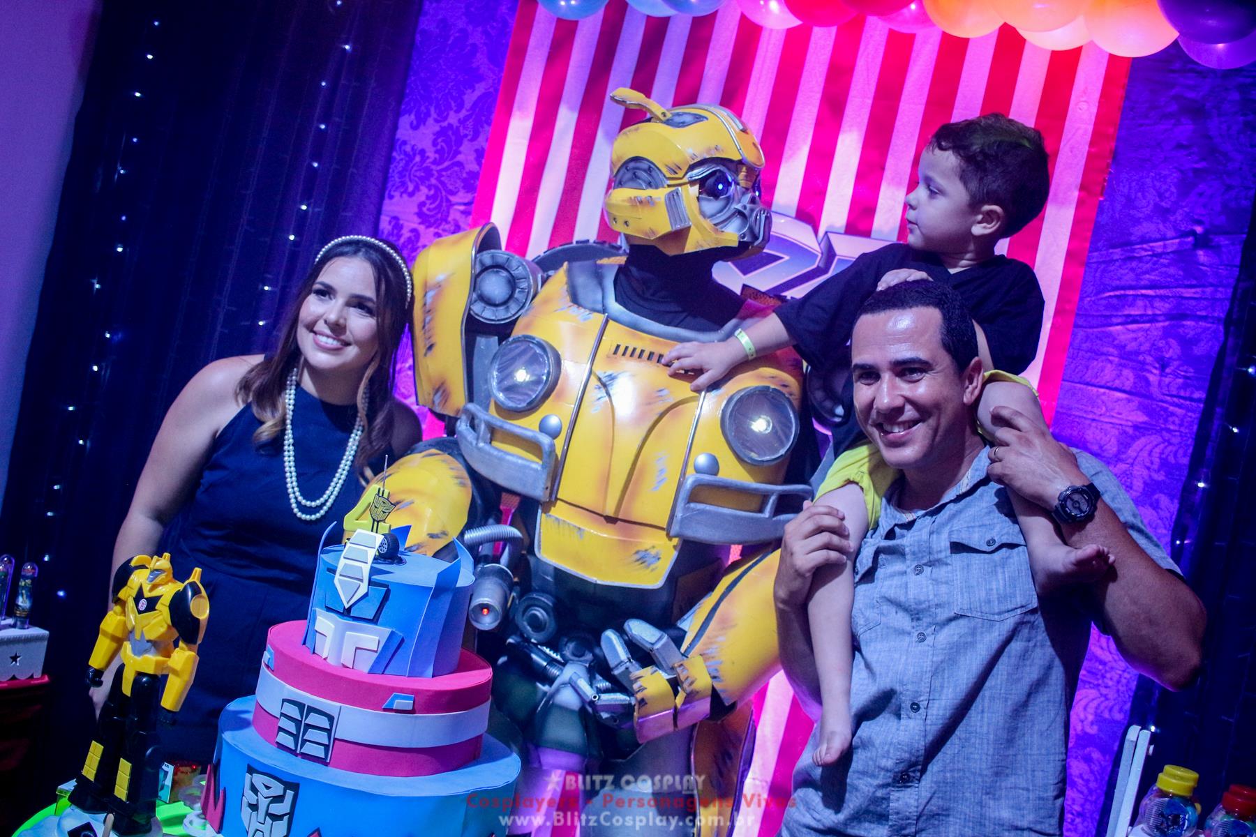 Bumblebee personagem vivo festas