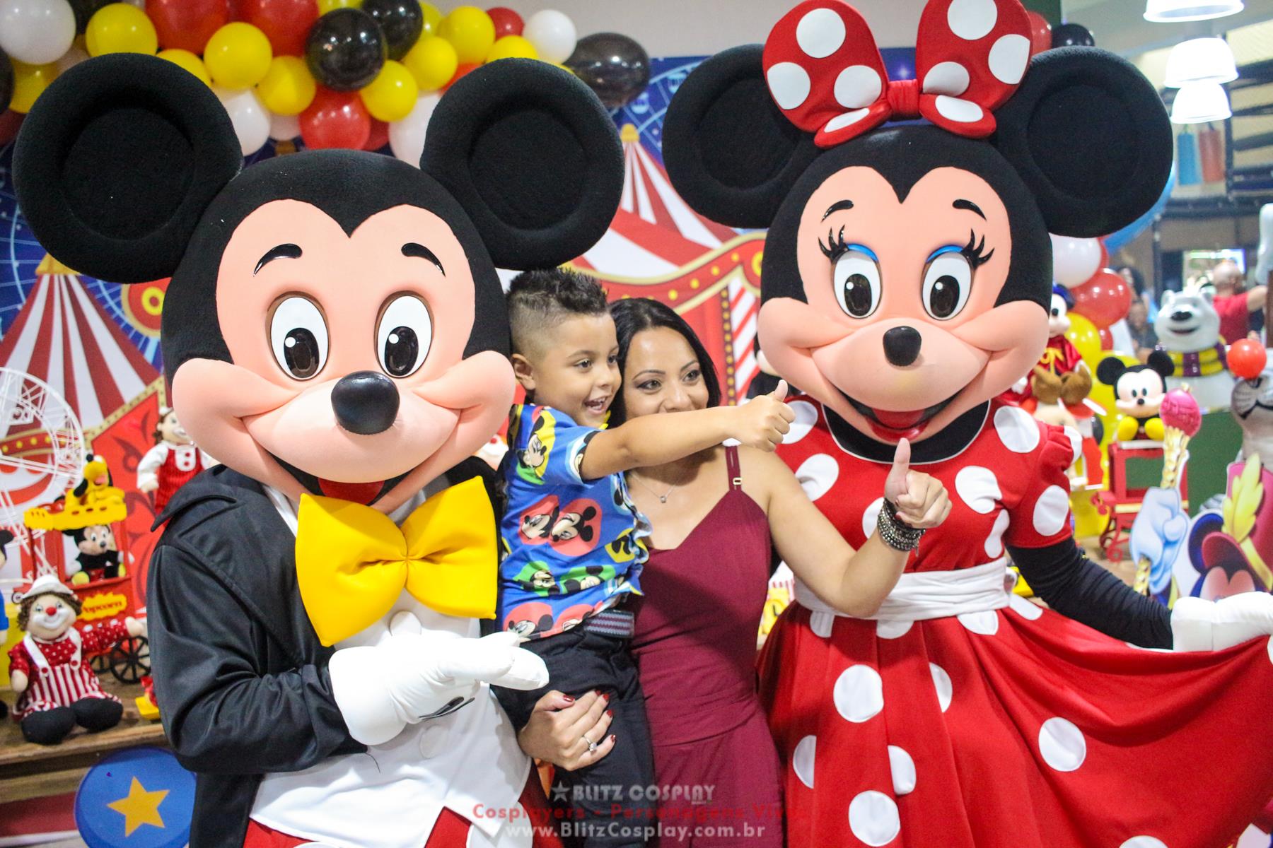 Mickey personagem vivo para festas