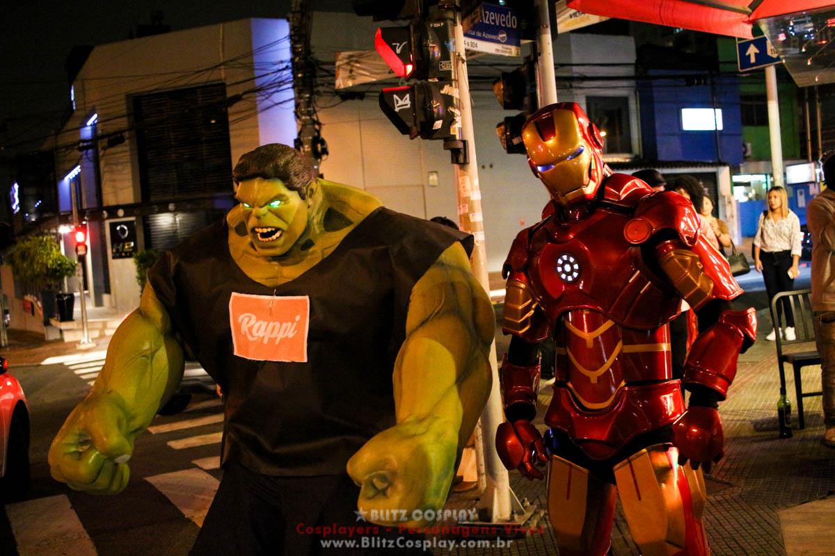 Os Vingadores Personagens Vivos Para Festas.