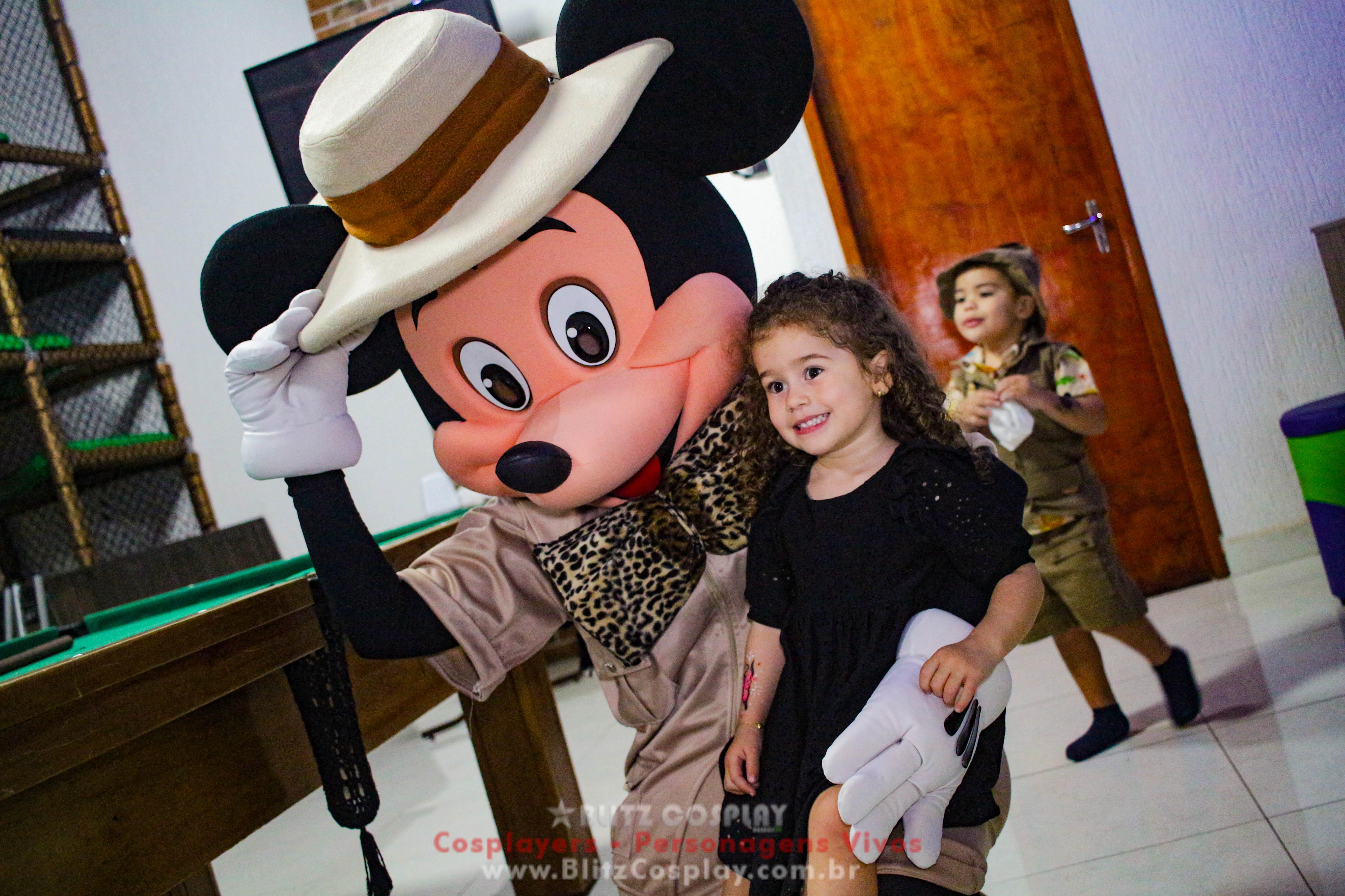 Mickey Safari Personagens Vivos Para Festas e Eventos.