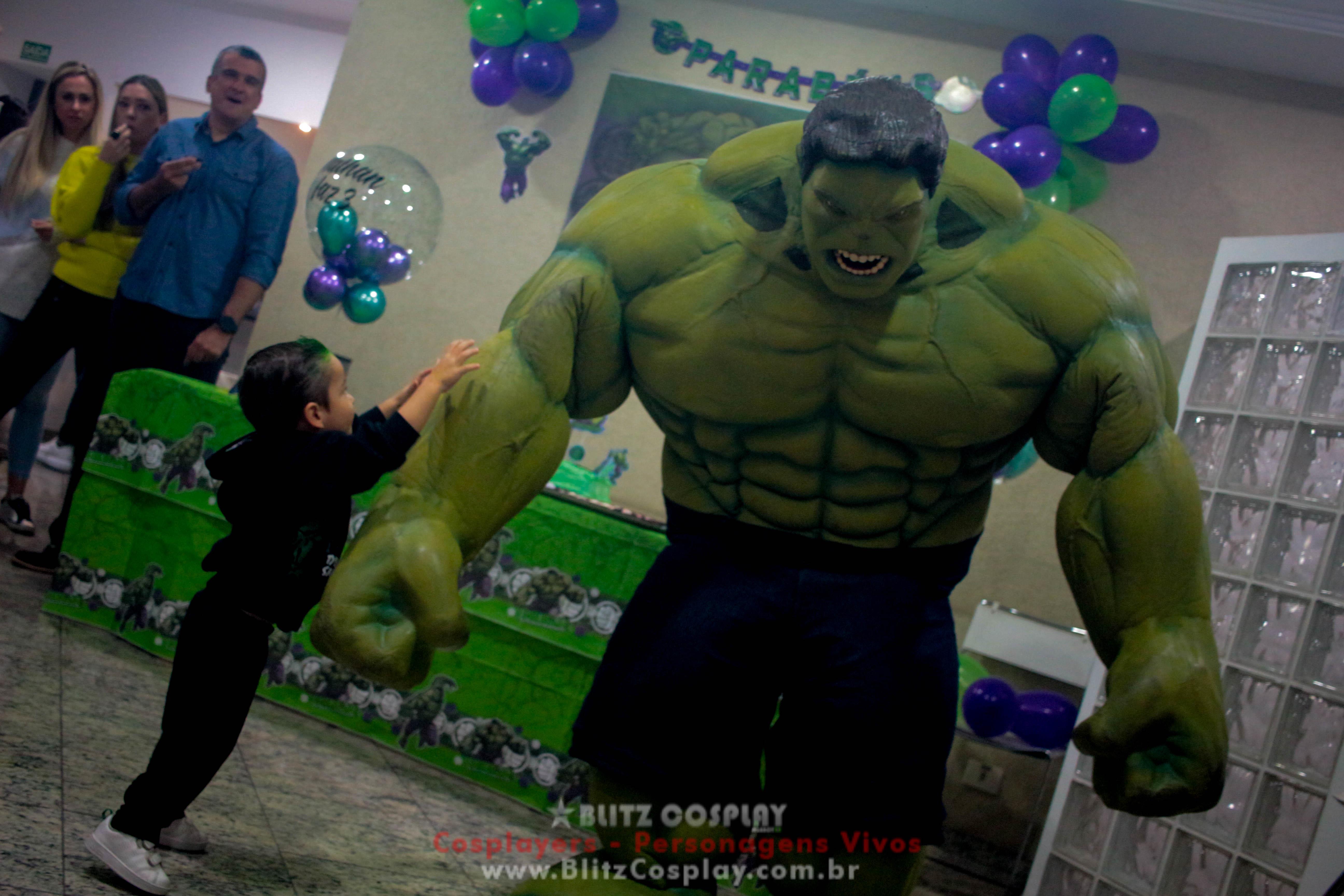 Hulk Personagem Vivo Para Festas e Eventos.