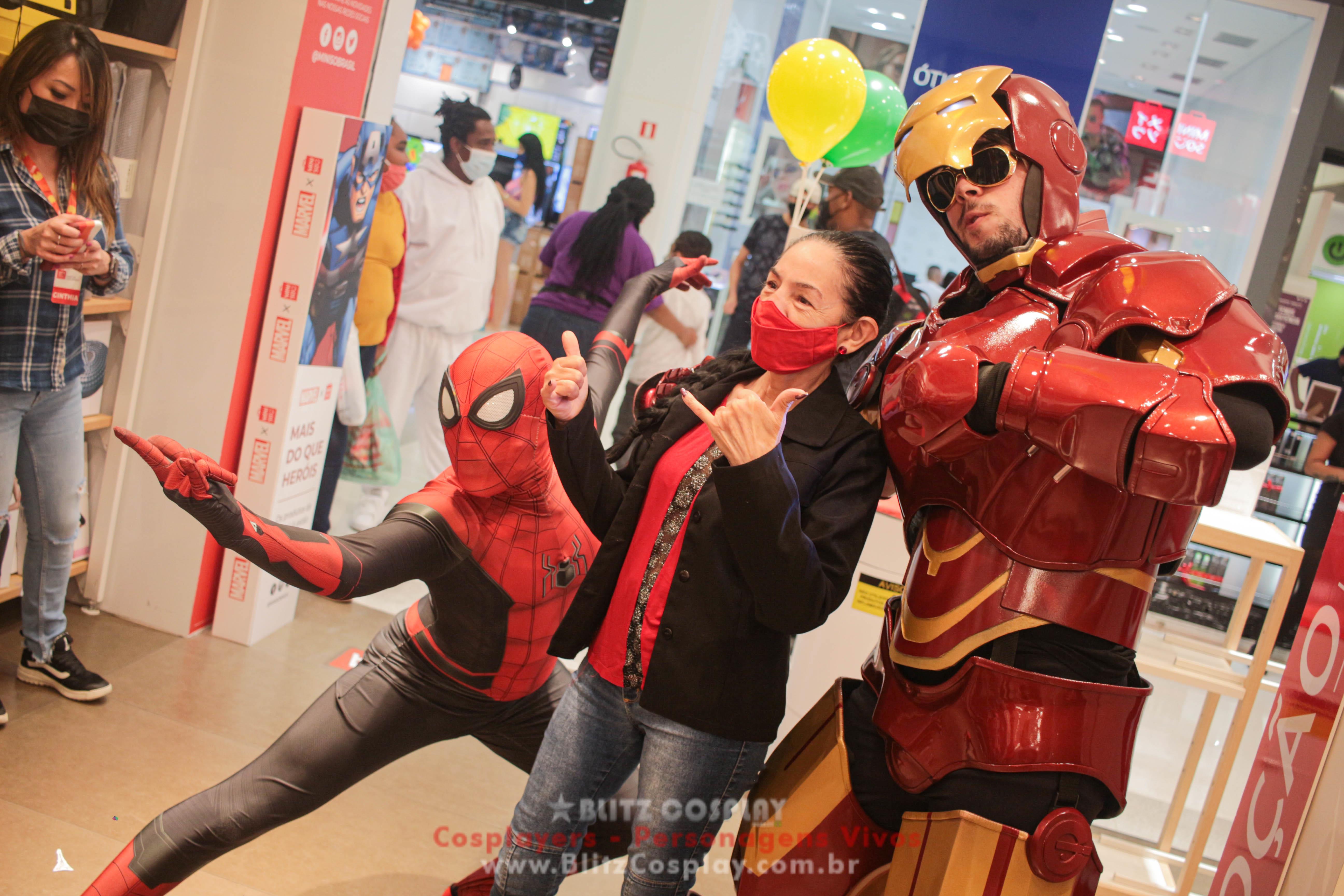 Heróis Personagem Vivo Para Festas e Eventos.