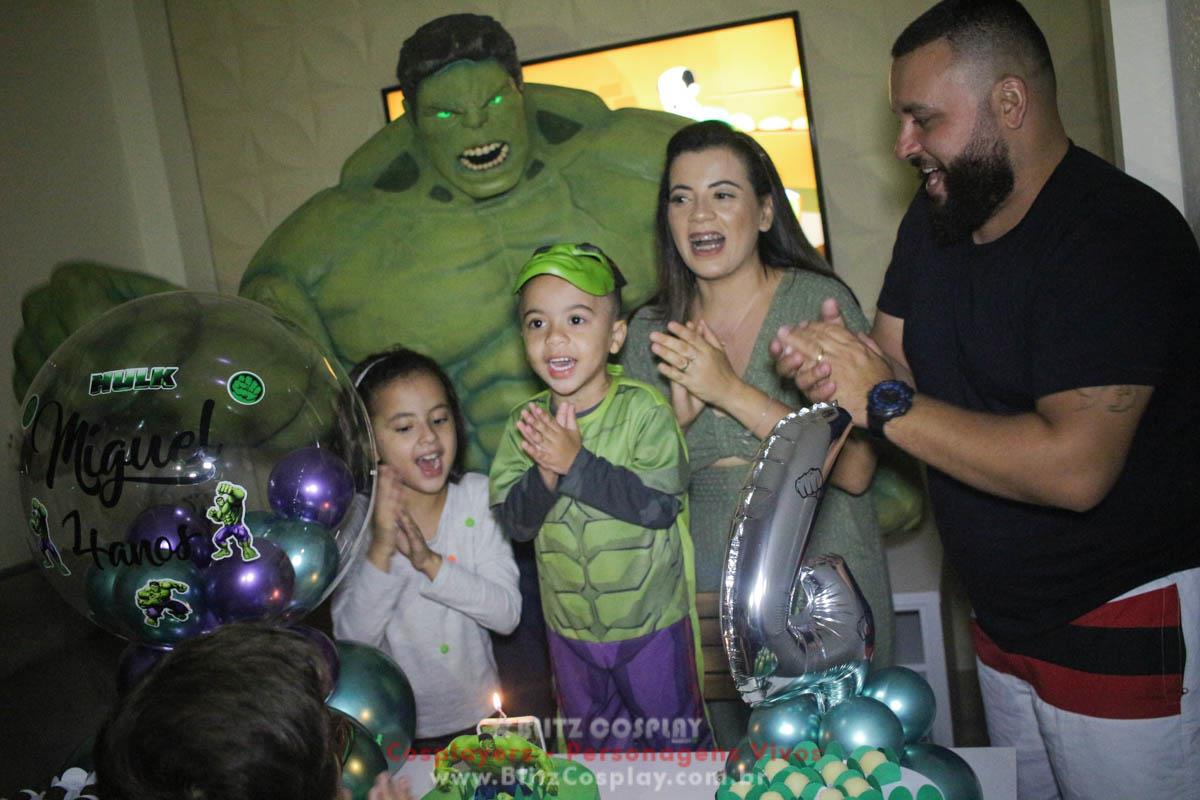 Hulk Personagem Vivo Para Festas e Eventos.