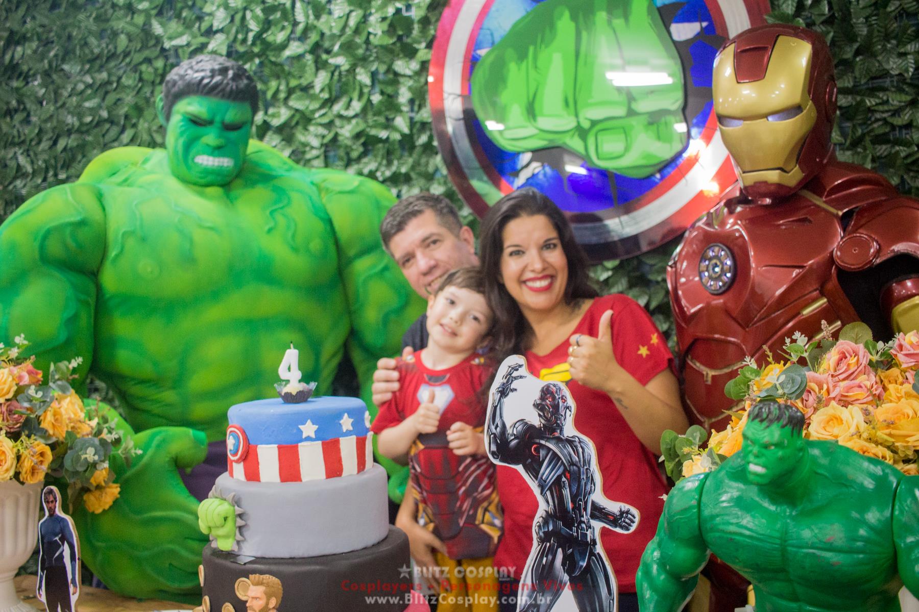 Hulk Personagem vivo para festas e eventos