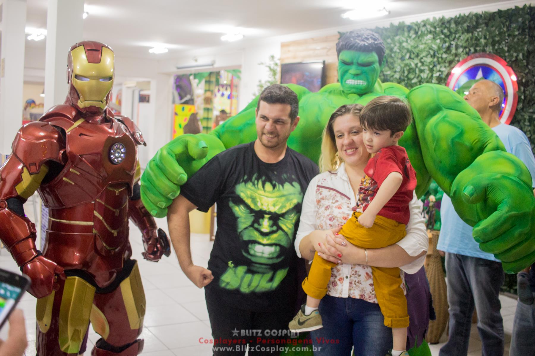 Hulk Personagem vivo para festas e eventos