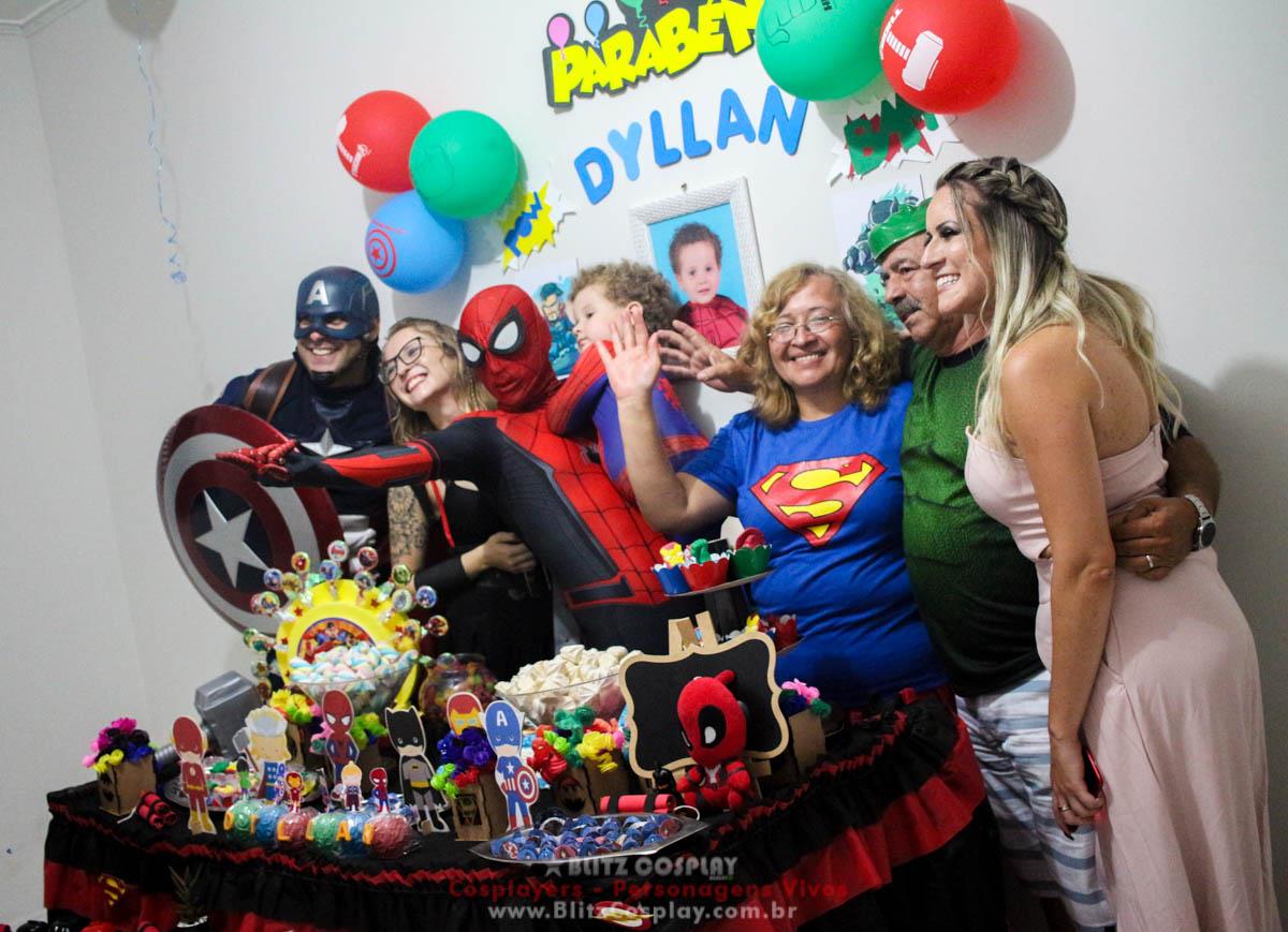 Os Vingadores Personagens Vivos Para Festas.