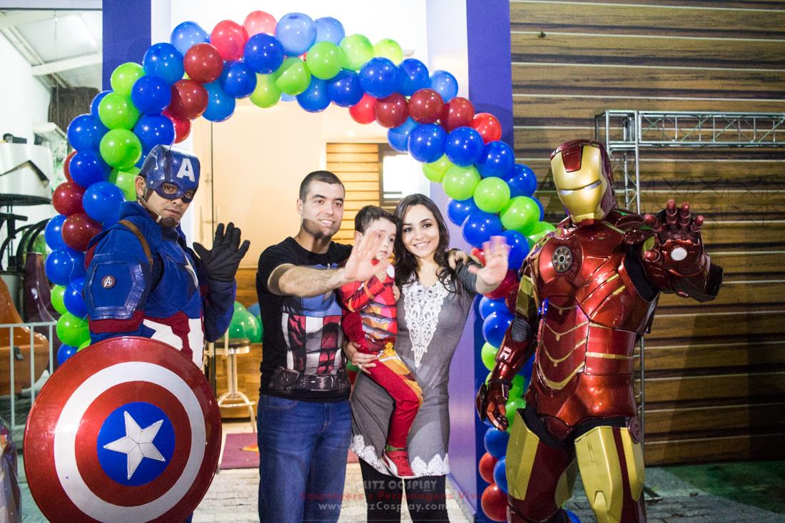 Personagem vivo Homem de ferro