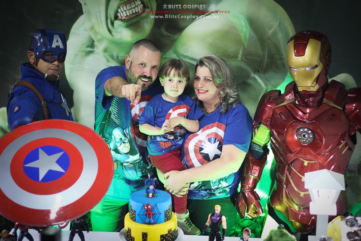 Os Vingadores personagens para eventos