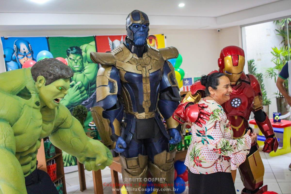 Os Vingadores Personagens Vivos Para Festas.