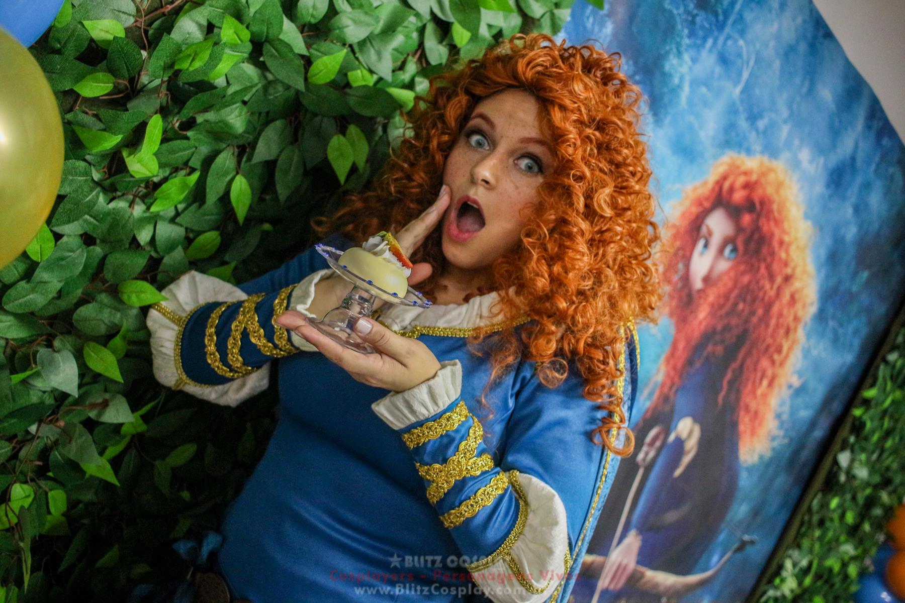Merida Personagem Vivo Para Festas.