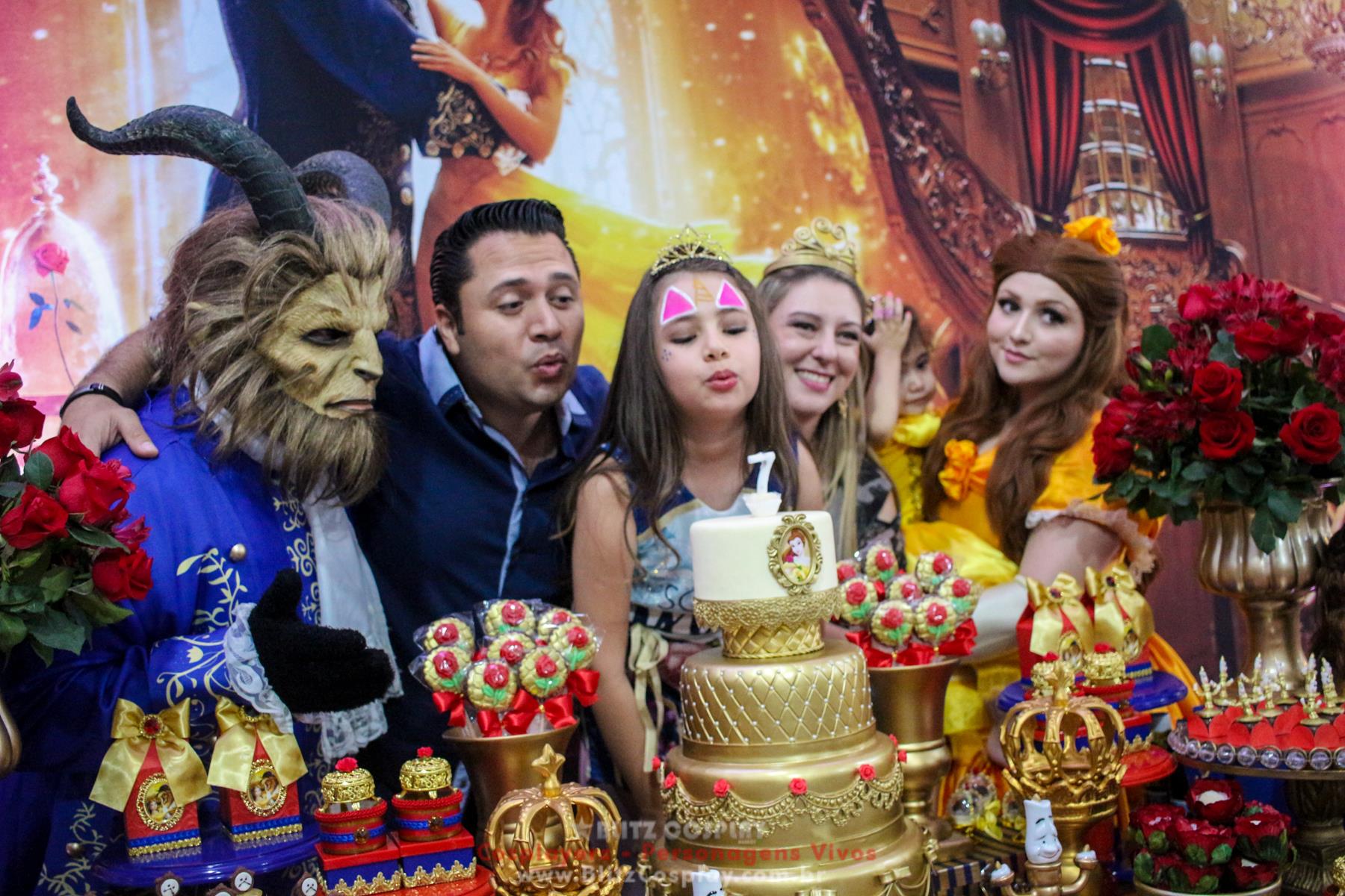 A Bela e a Fera Personagens Vivos Para Festas.