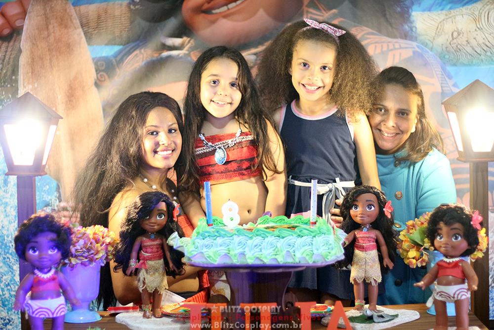 Moana personagem vivo para aniversários