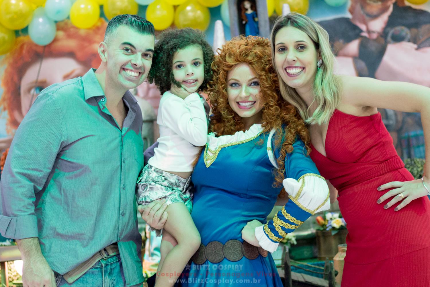 Princesa Merida Personagem Vivo Valente