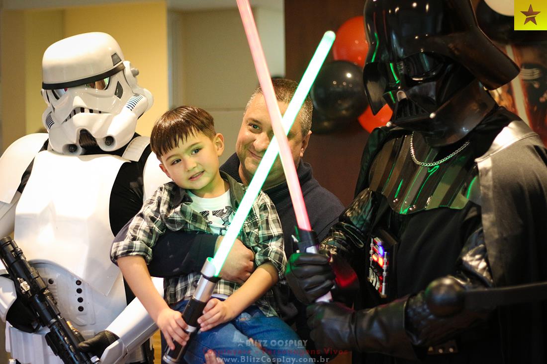 Personagens vivos Star Wars para festas