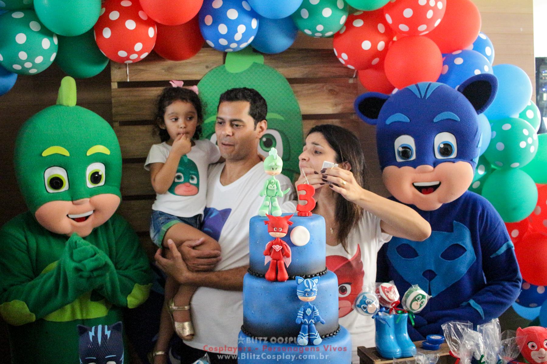 PJmask personagens vivos para eventos e festas