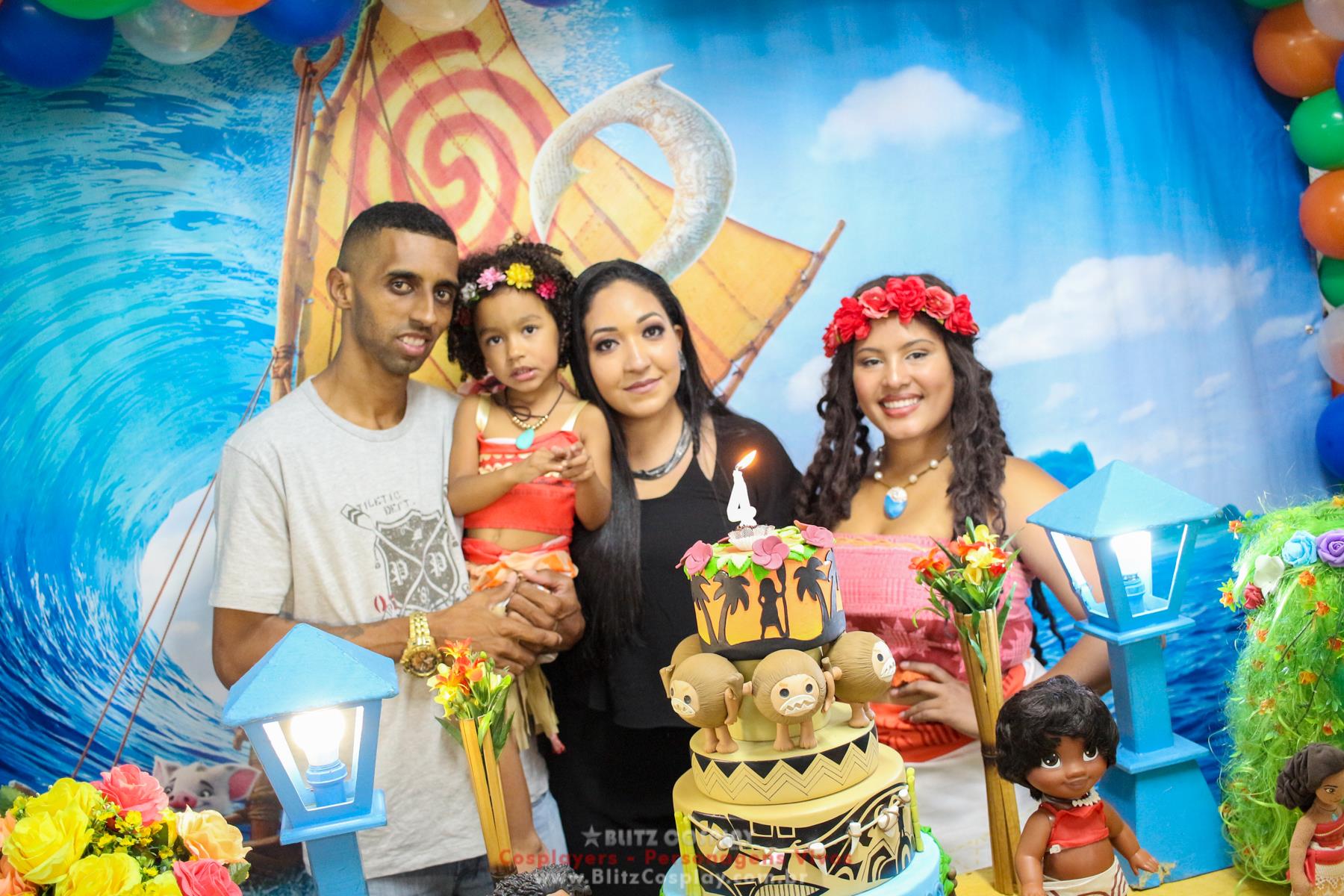 Moana personagens vivos para festas