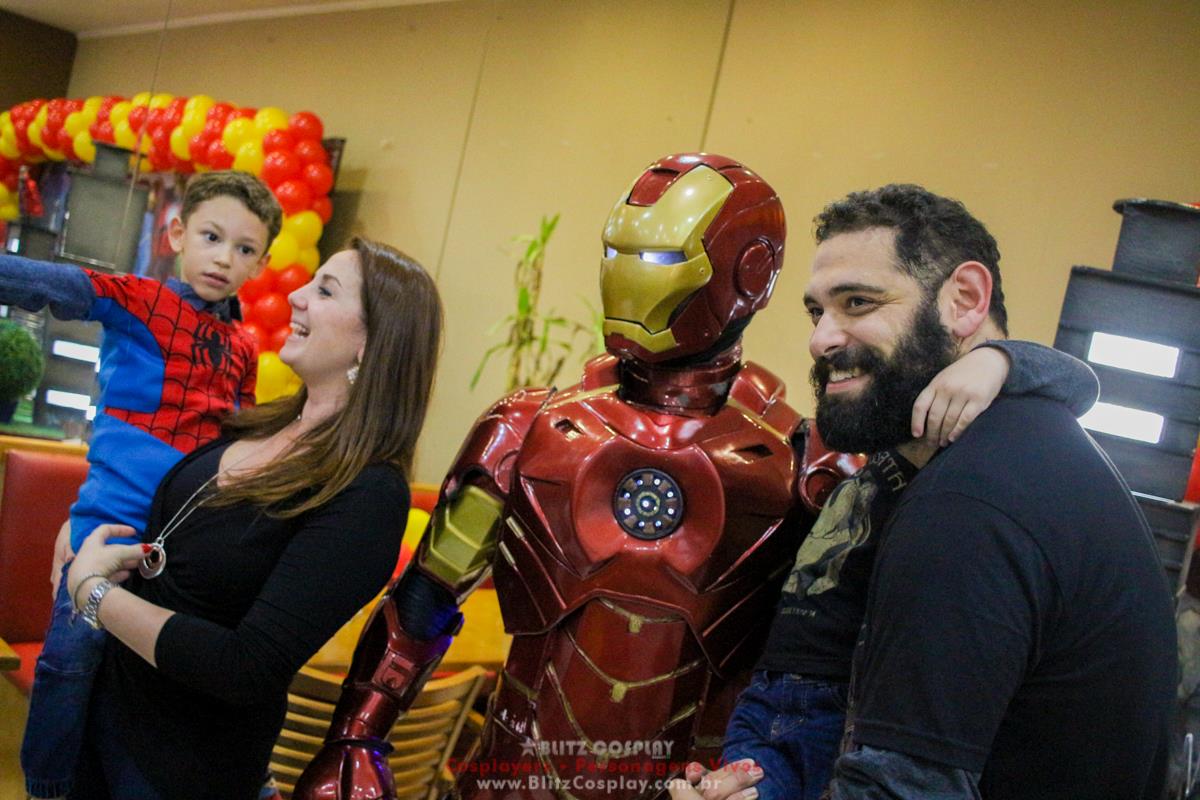 Homem de ferro personagem para festas