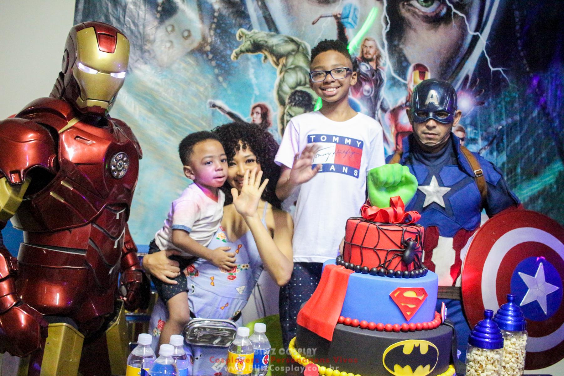 Capitão America Personagem vivo festas