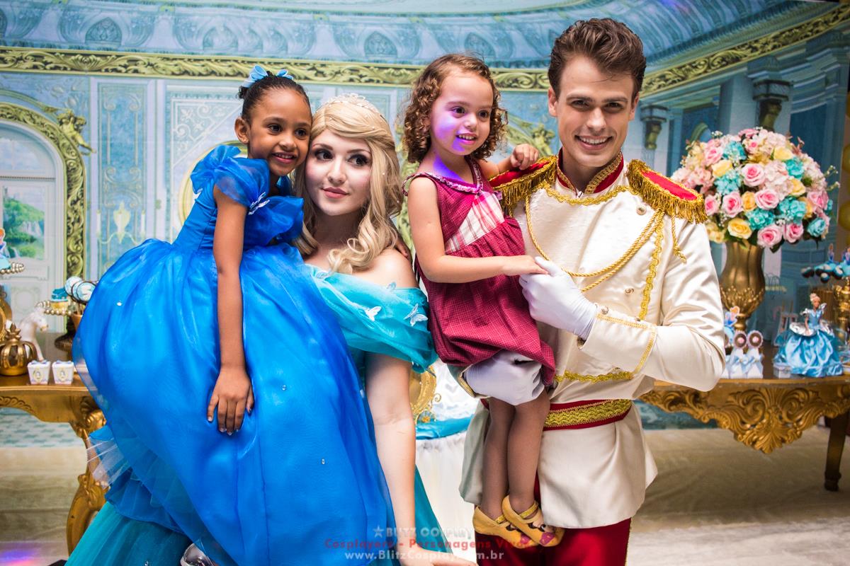 Cinderela personagem vivo para festas