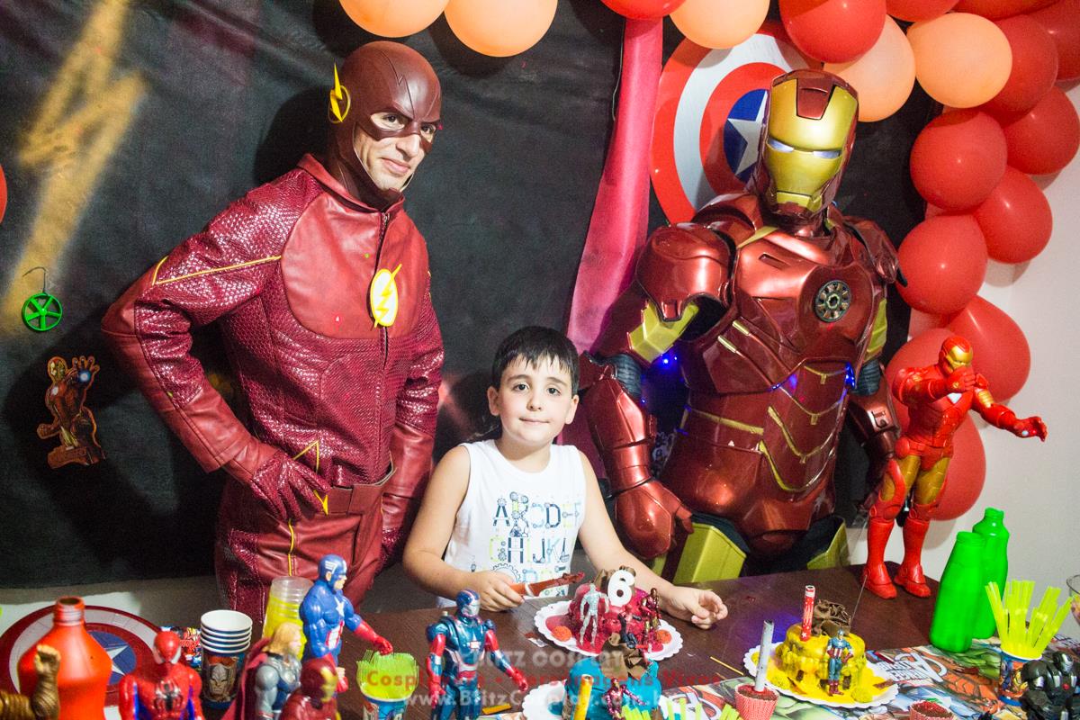 Flash personagem vivo para festas