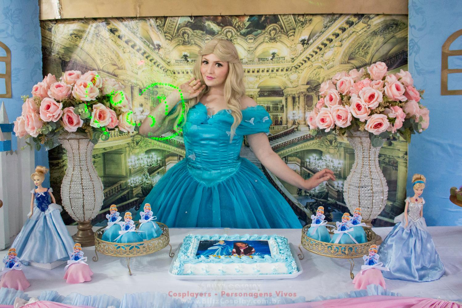 Cinderela Personagem Vivo Para Festas