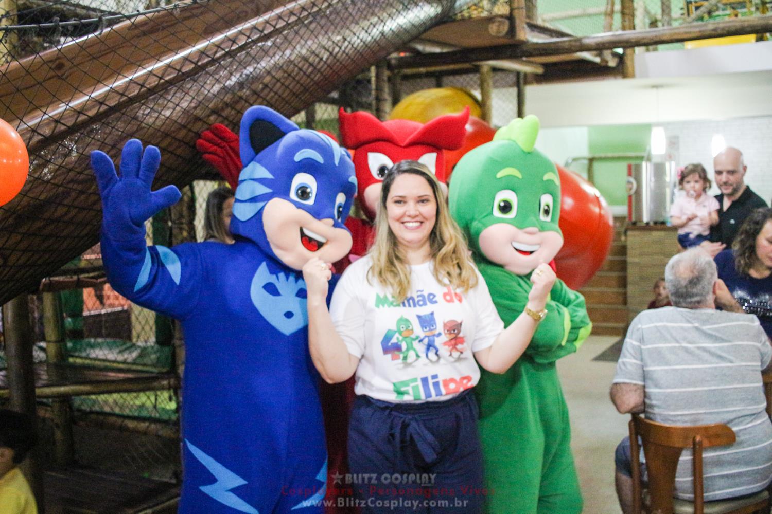 PJmask Personagem Vivo Para Festas