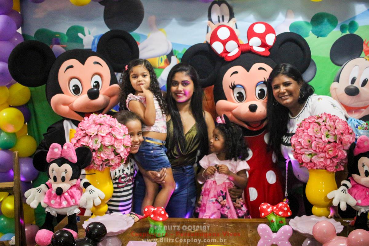 Mickey e Minnie Personagens Vivos Para Festas.