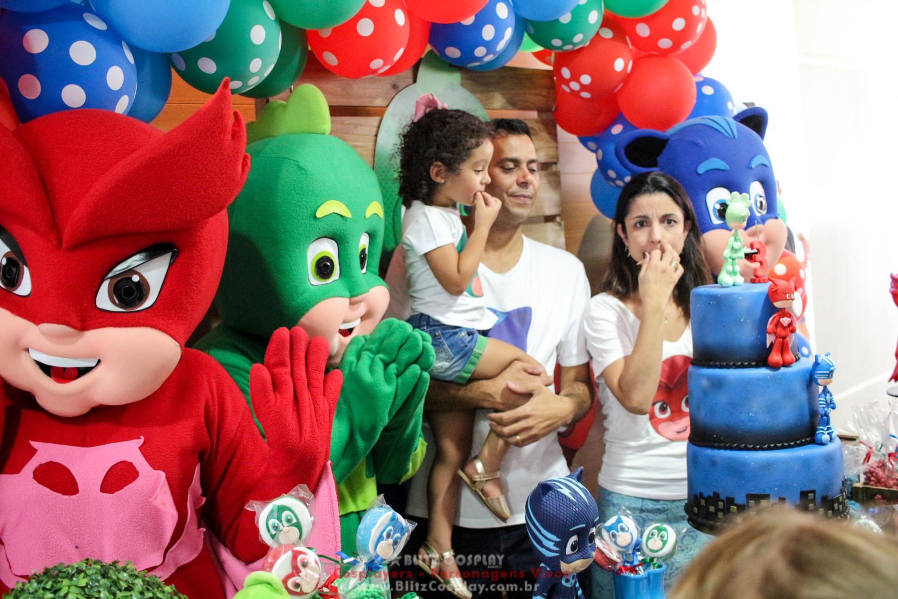 PJmask personagens vivos para eventos e festas