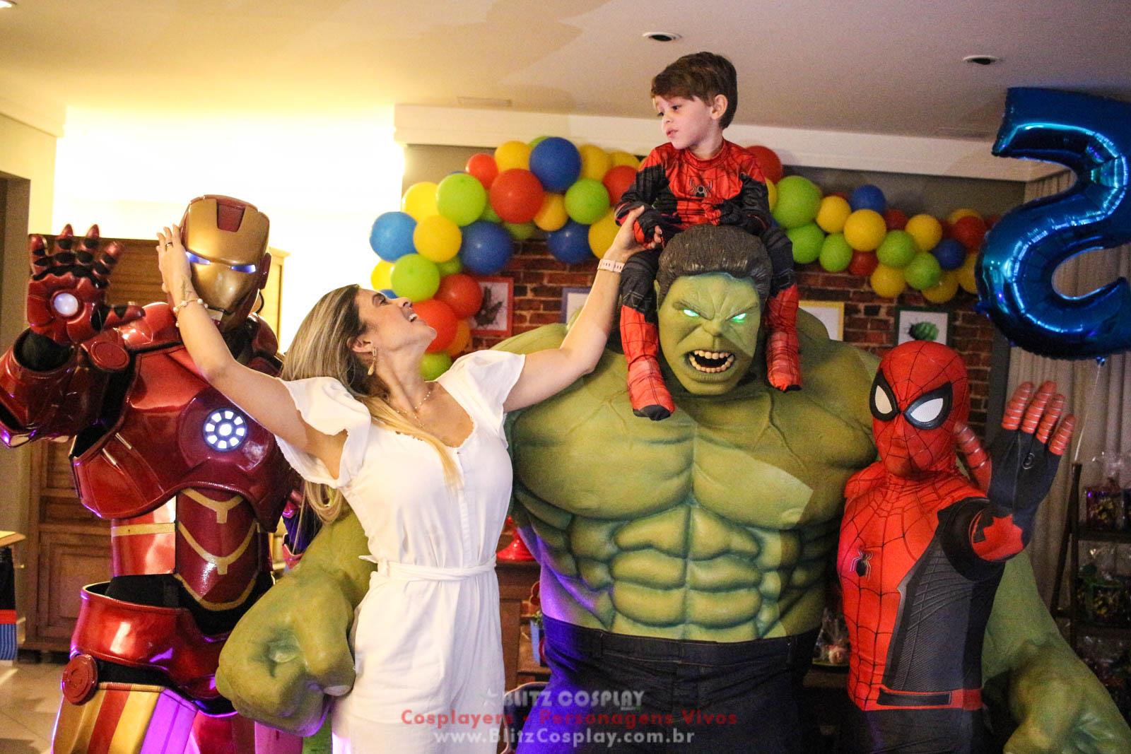 Heróis Personagens Vivos Para Festas e Eventos.