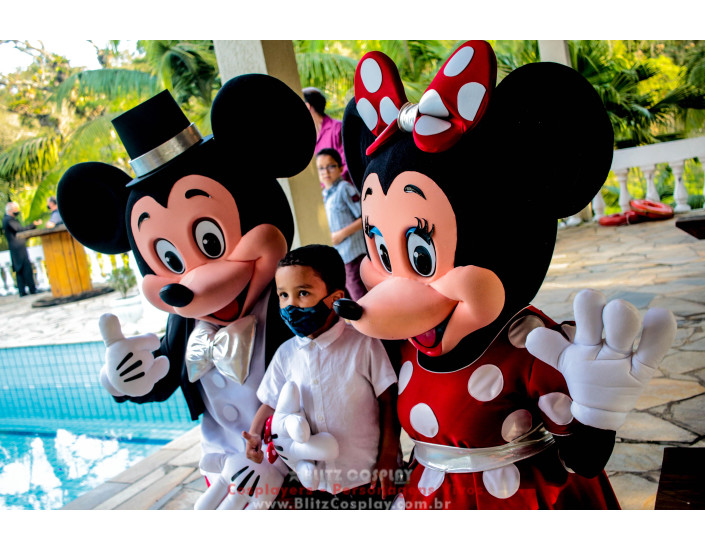 Mickey e Minnie Personagens Vivos Para Festas e Eventos.