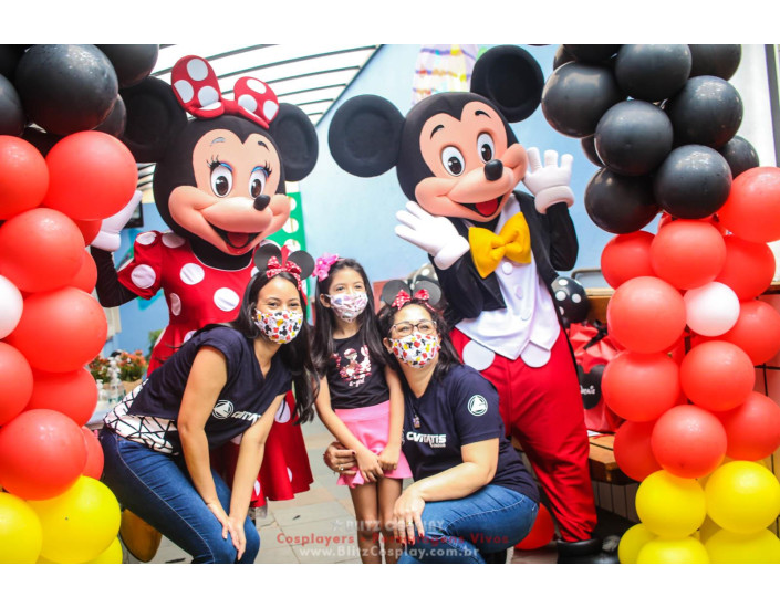 Mickey e Minnie Personagens Vivos Para Festas e Eventos.