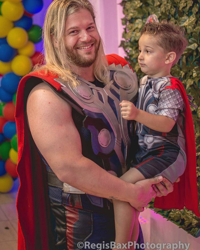  Thor Personagem Vivo para festas infantis